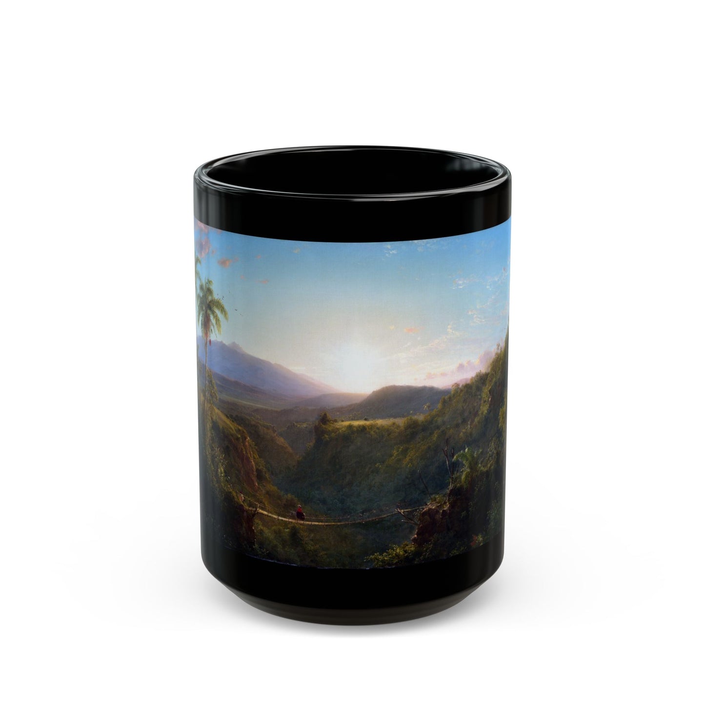 Frederic Edwin Church (1826-1900) Pinchincha - 1867 - Black Coffee Mug-15oz-Go Mug Yourself