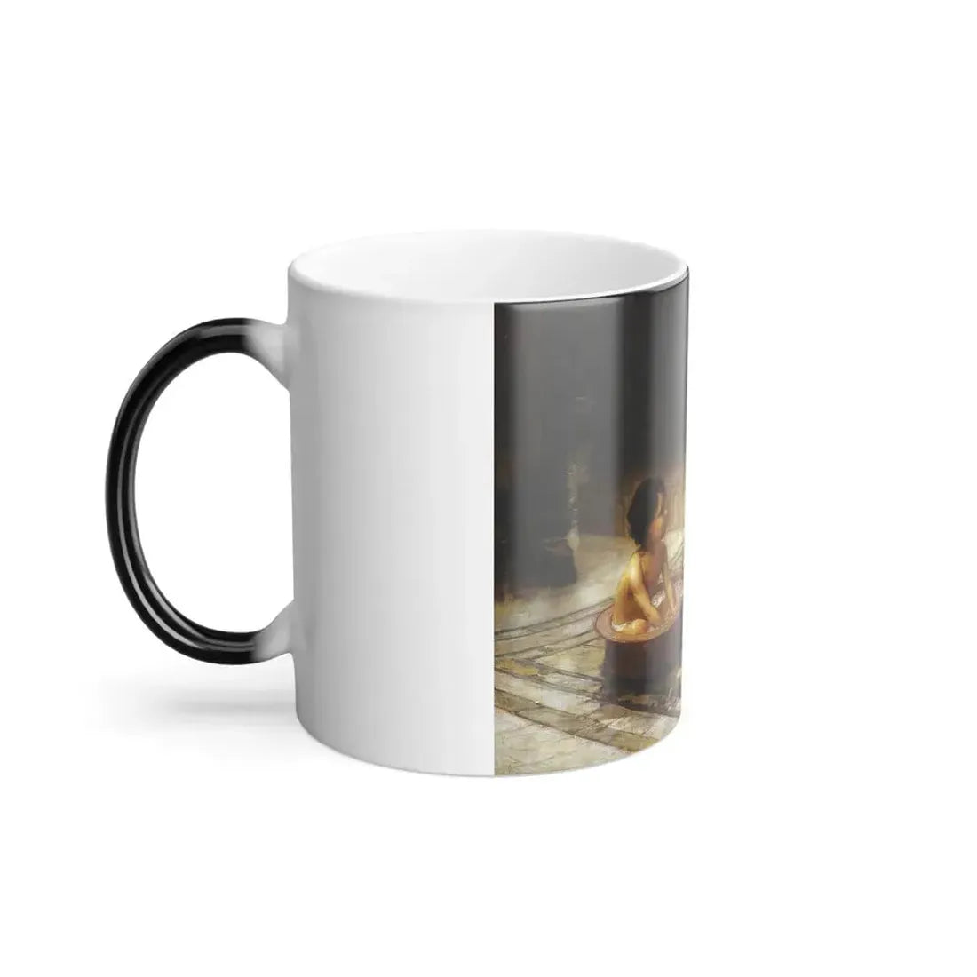 Frederick Arthur Bridgman (1847-1928) The Bathing Cove - Color Changing Mug 11oz - Go Mug Yourself