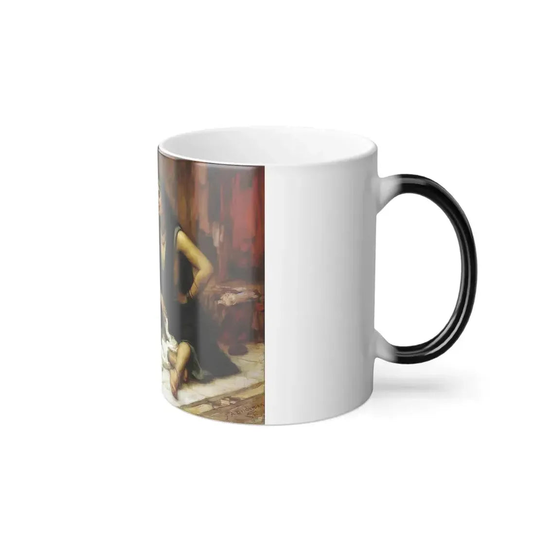 Frederick Arthur Bridgman (1847-1928) The Bathing Cove - Color Changing Mug 11oz - Go Mug Yourself