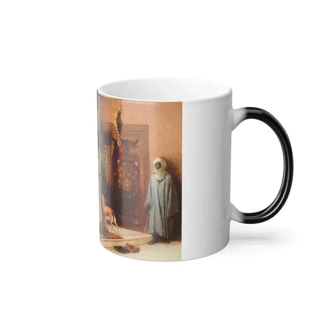 Frederick Arthur Bridgman (1847-1928) The Messenger - Color Changing Mug 11oz - Go Mug Yourself