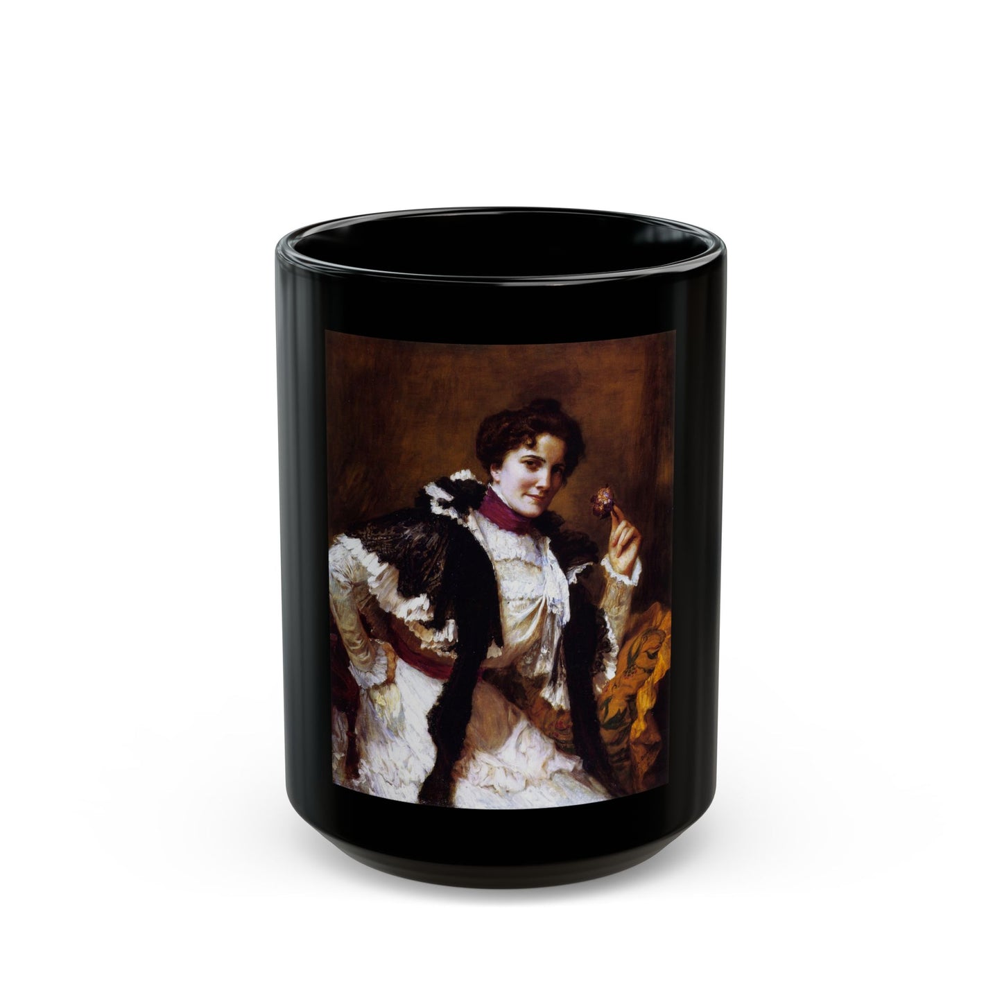 Frederick Arthur Bridgman (1847-1928) unkown title - Black Coffee Mug-15oz-Go Mug Yourself
