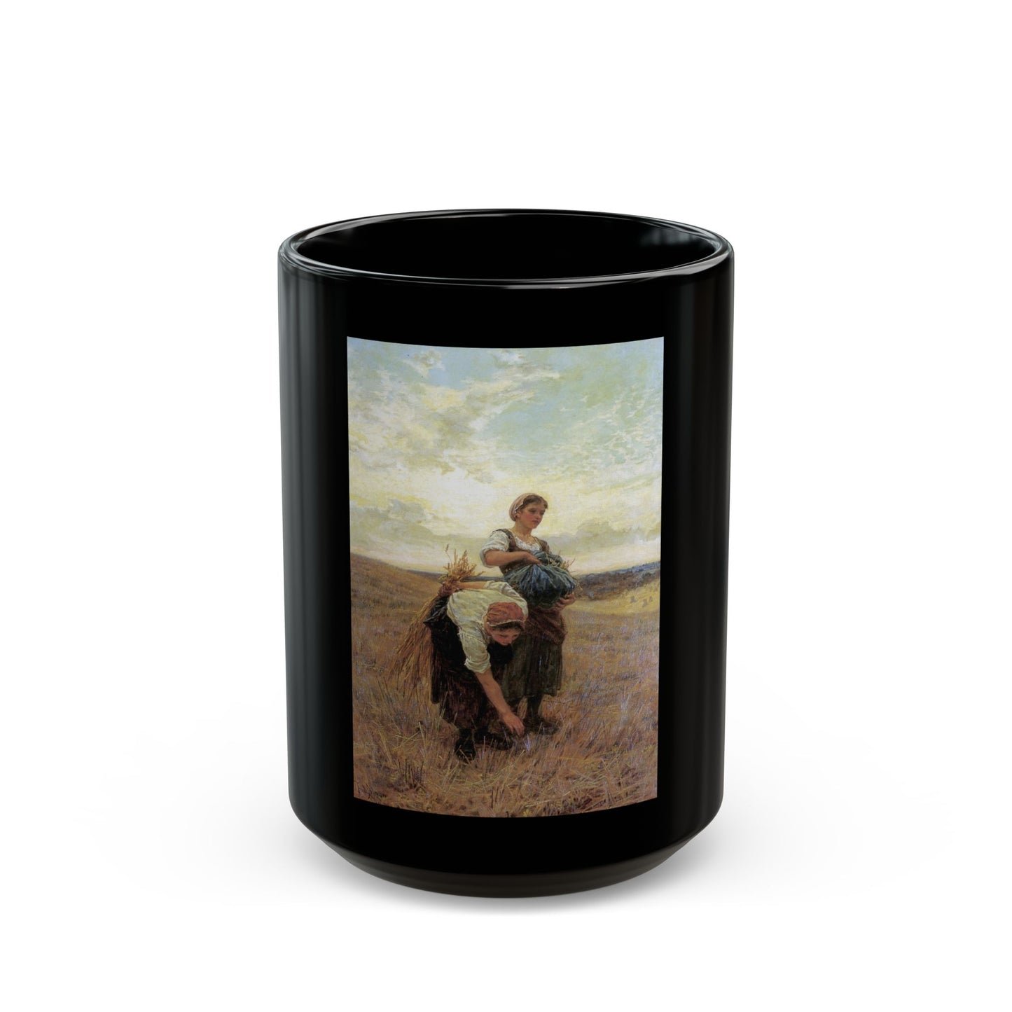 Frederick Morgan (1847-1927) The Gleaners - 1880 - Black Coffee Mug-15oz-Go Mug Yourself