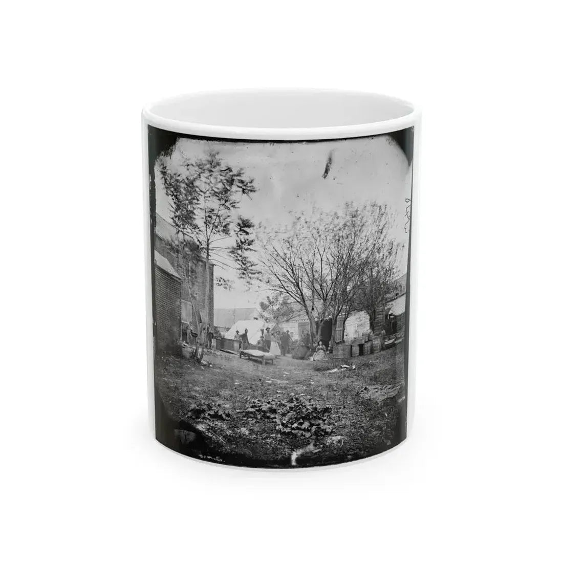Fredericksburg, Va. Cooking Tent Of The U.S. Sanitary Commission (U.S. Civil War) White Coffee Mug 11oz - Go Mug Yourself