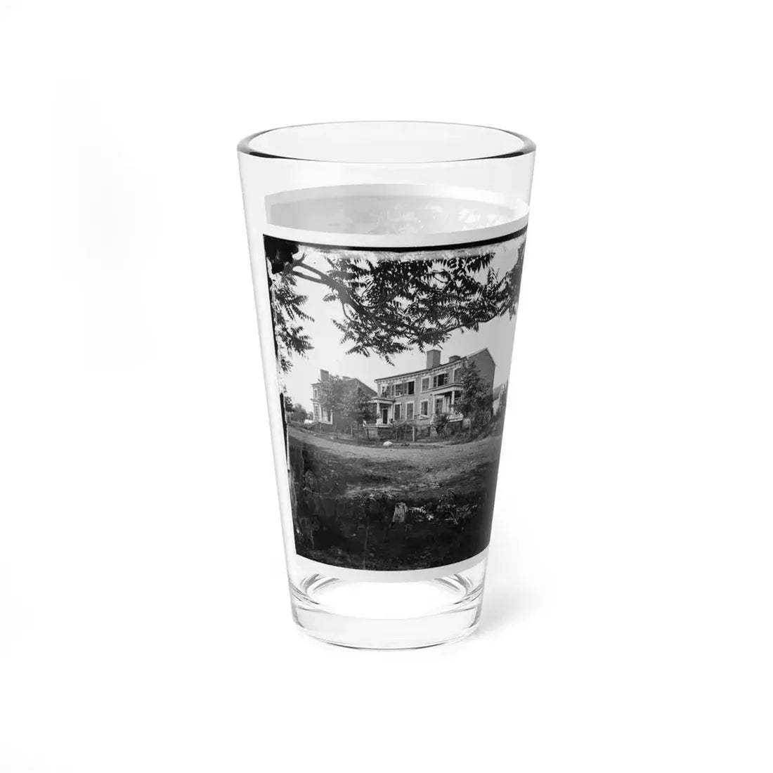 Fredericksburg, Va. Houses Damaged By The Shelling Of December 13, 1862 (U.S. Civil War) Pint Glass 16oz - Go Mug Yourself