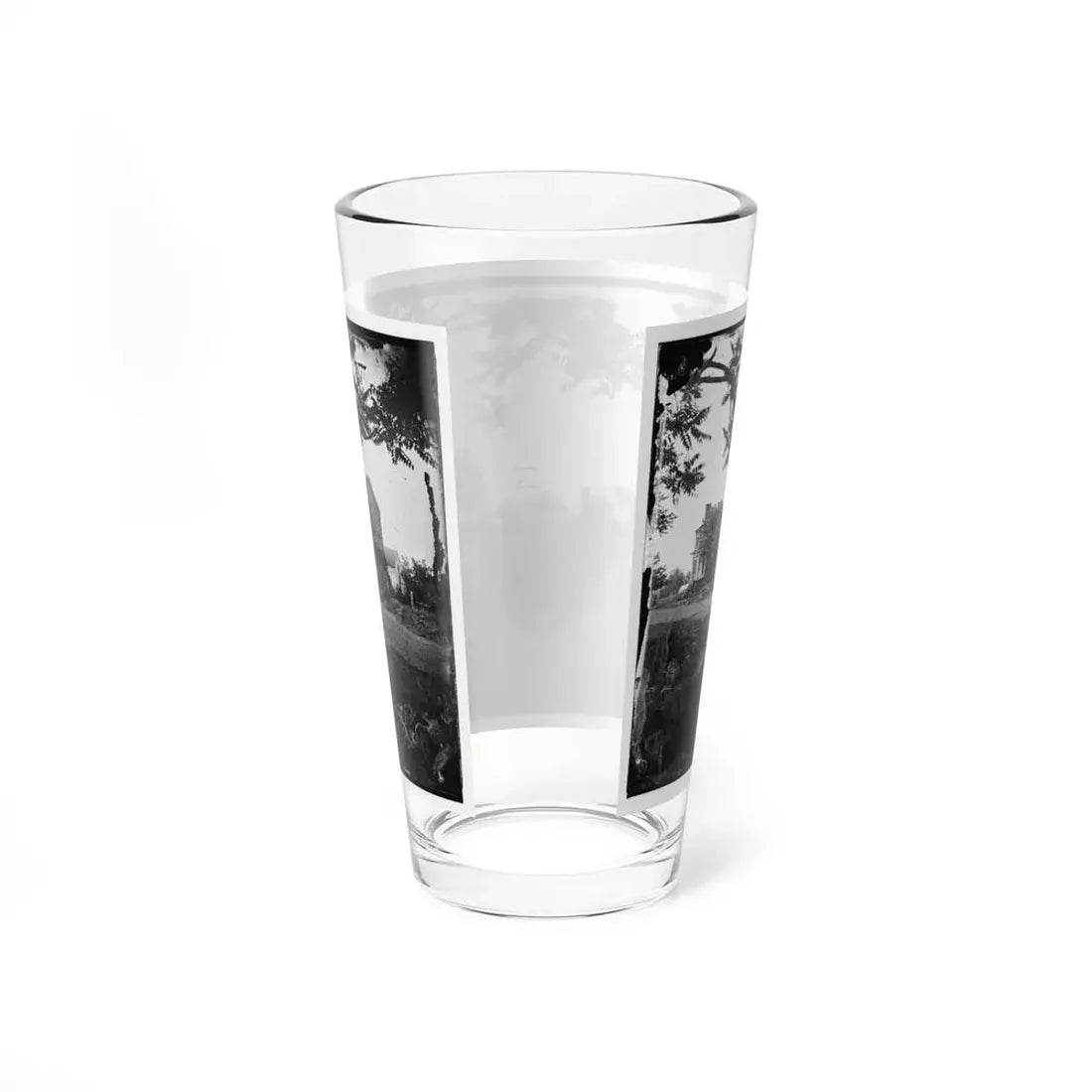 Fredericksburg, Va. Houses Damaged By The Shelling Of December 13, 1862 (U.S. Civil War) Pint Glass 16oz - Go Mug Yourself