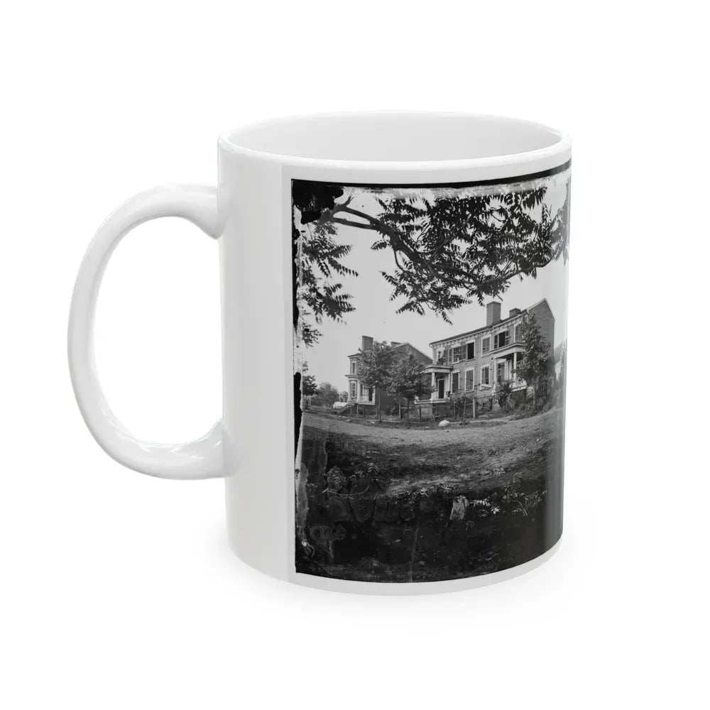 Fredericksburg, Va. Houses Damaged By The Shelling Of December 13, 1862 (U.S. Civil War) White Coffee Mug - Go Mug Yourself