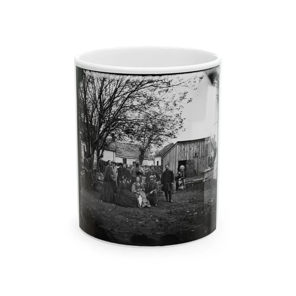 Fredericksburg, Va. Nurses And Officers Of The U.S. Sanitary Commission (U.S. Civil War) White Coffee Mug 11oz - Go Mug Yourself