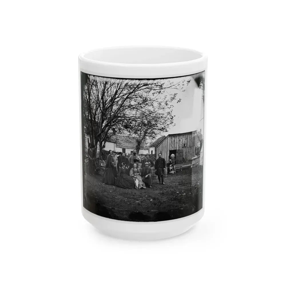 Fredericksburg, Va. Nurses And Officers Of The U.S. Sanitary Commission (U.S. Civil War) White Coffee Mug 15oz - Go Mug Yourself