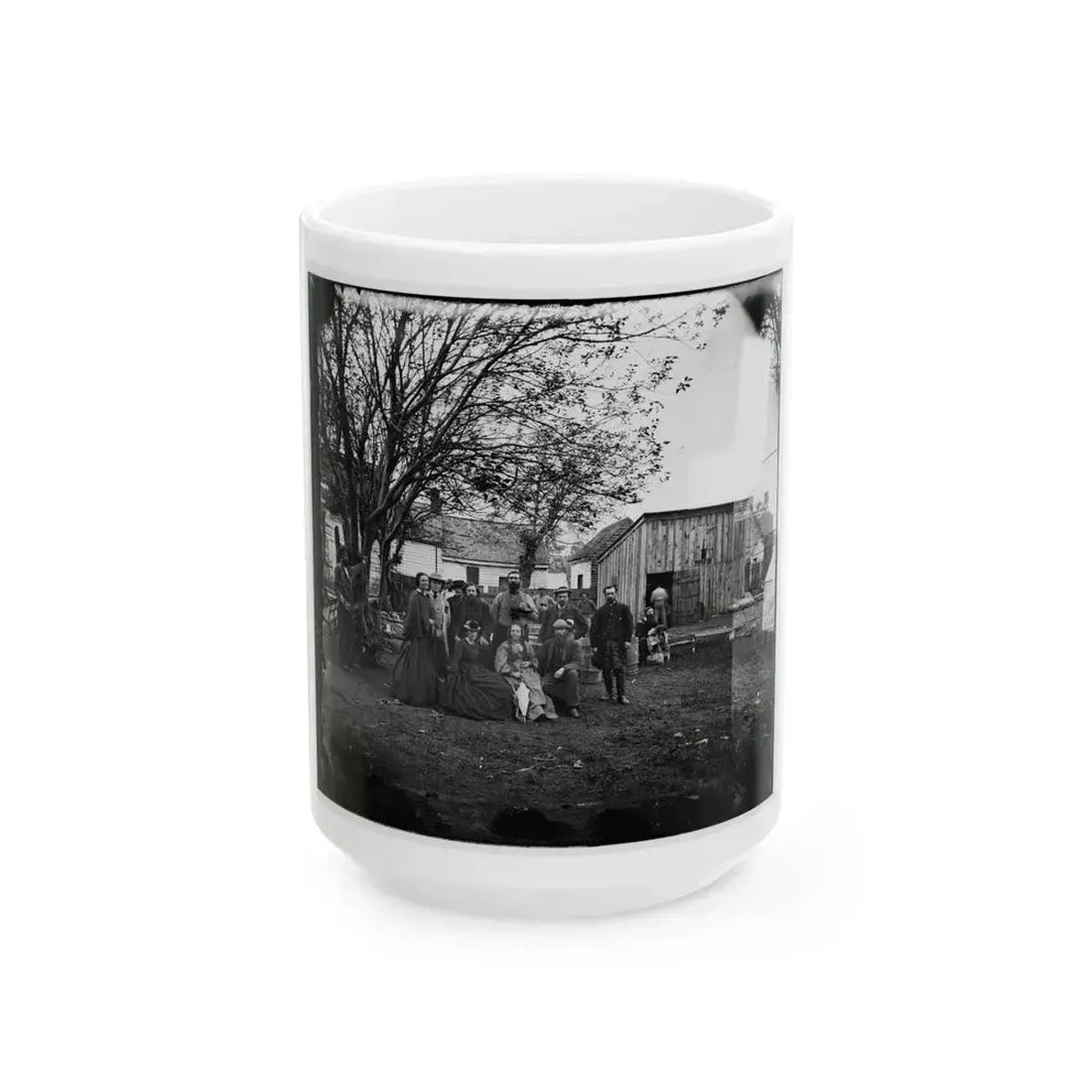 Fredericksburg, Va. Nurses And Officers Of The U.S. Sanitary Commission (U.S. Civil War) White Coffee Mug 15oz - Go Mug Yourself
