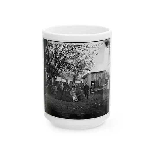 Fredericksburg, Va. Nurses And Officers Of The U.S. Sanitary Commission (U.S. Civil War) White Coffee Mug 15oz - Go Mug Yourself