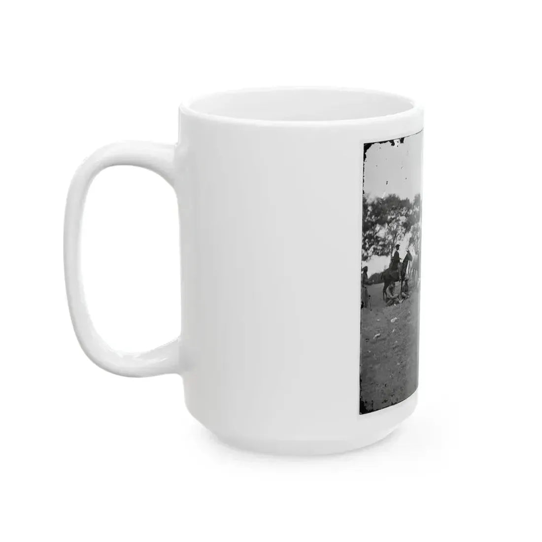 Fredericksburg, Va. Soldiers Filling Canteens (U.S. Civil War) White Coffee Mug - Go Mug Yourself
