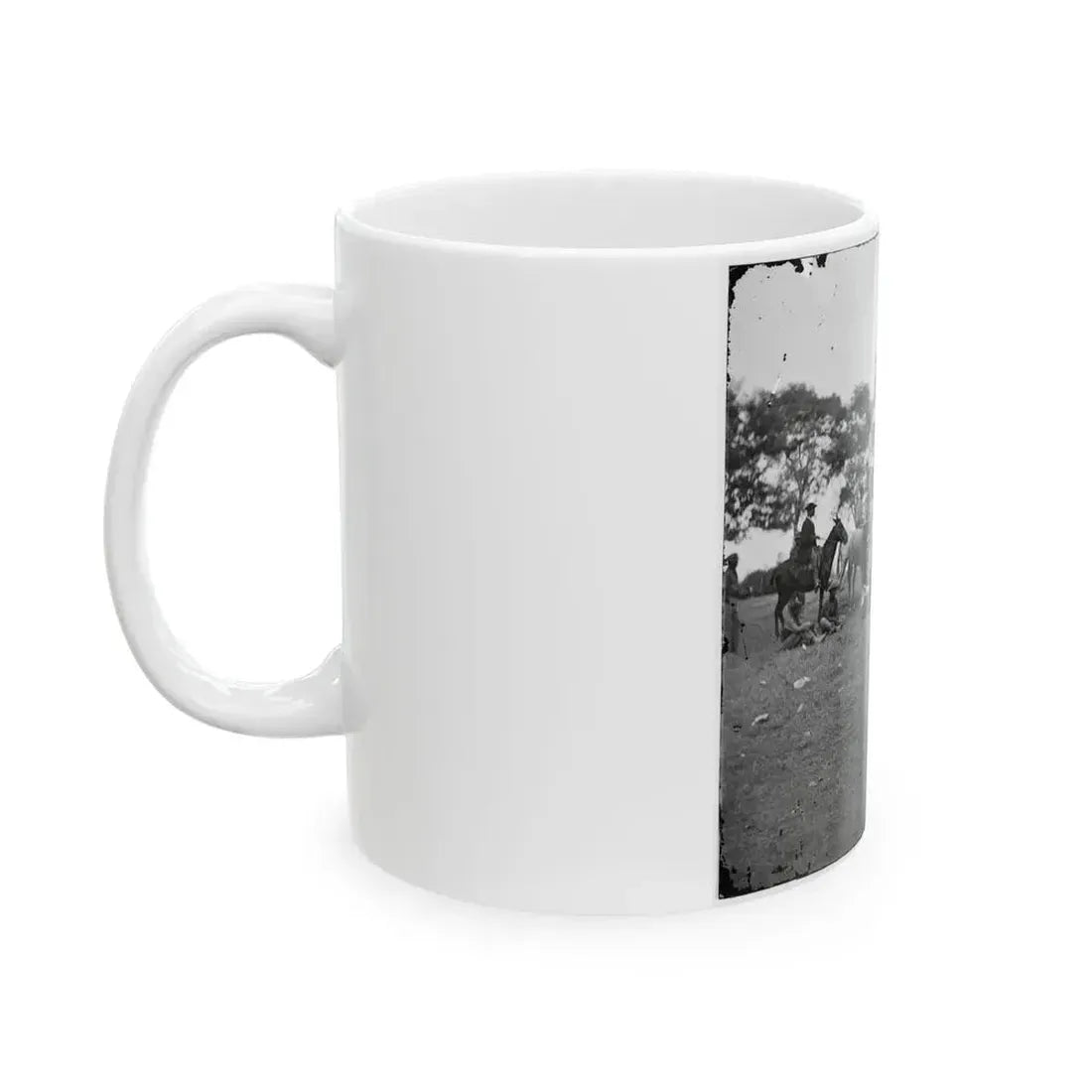 Fredericksburg, Va. Soldiers Filling Canteens (U.S. Civil War) White Coffee Mug - Go Mug Yourself
