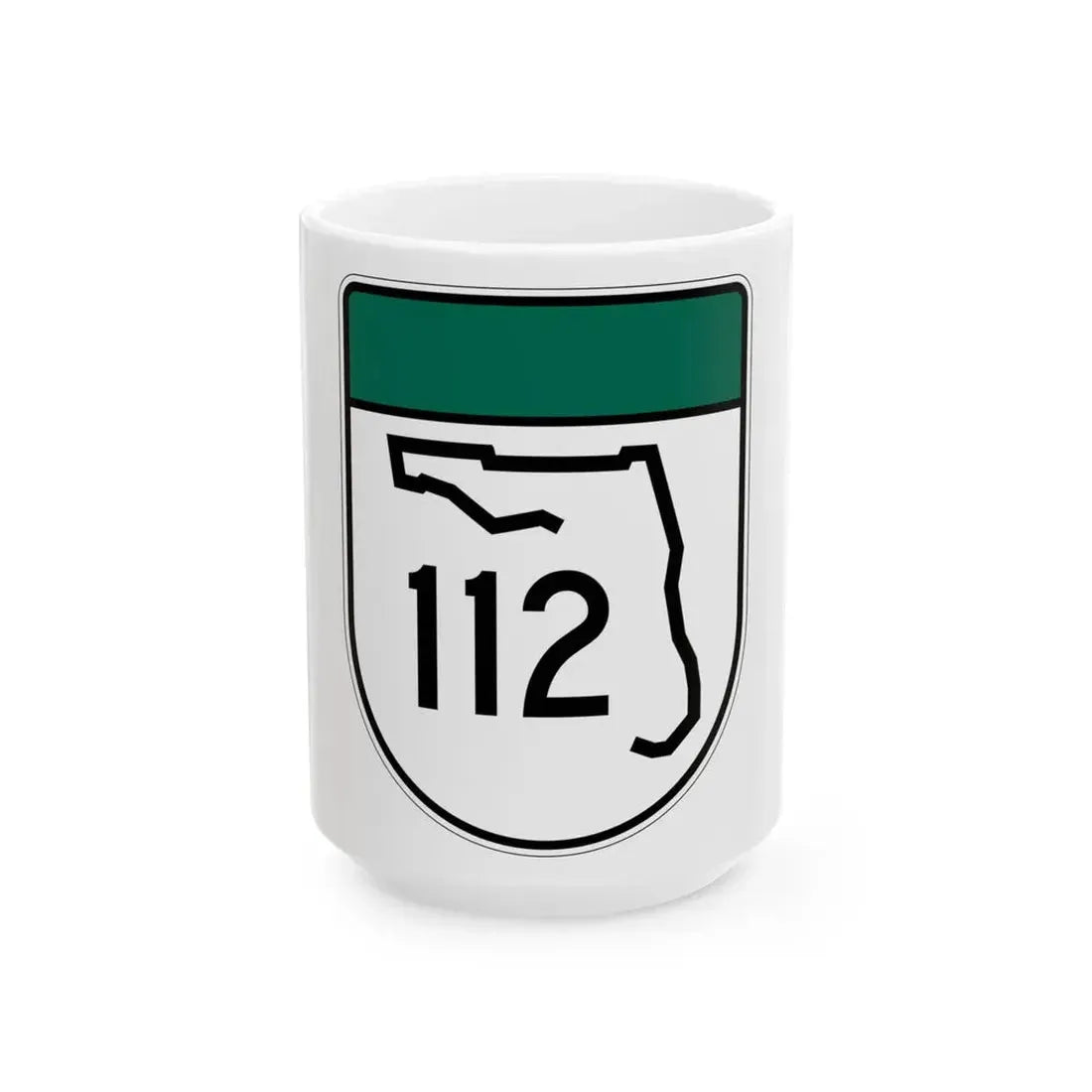 Free Florida 112 (Florida) (Road Sign) White Coffee Mug 15oz - Go Mug Yourself