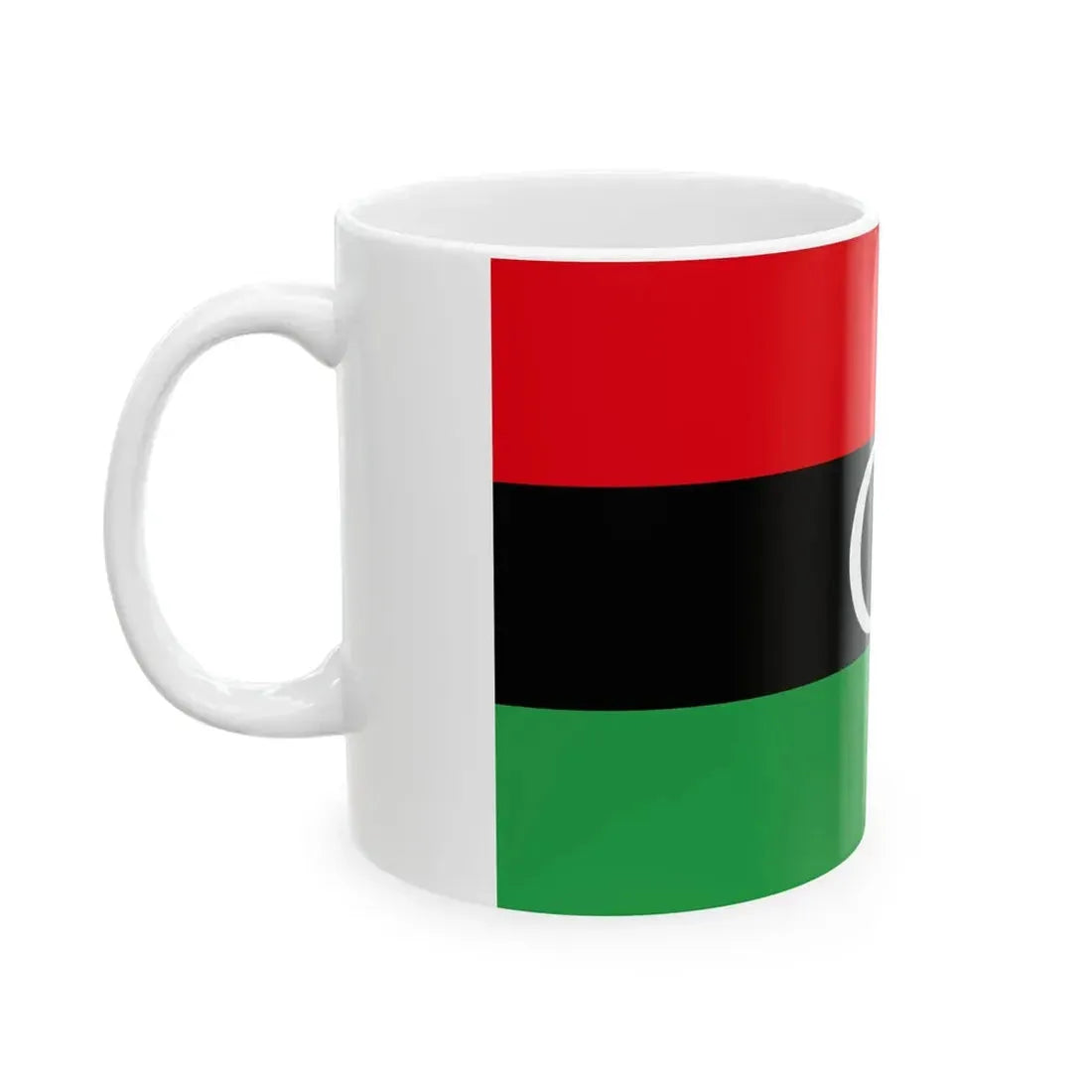 Free Libyan Airforce Fin Flash (Libya) White Coffee Mug - Go Mug Yourself