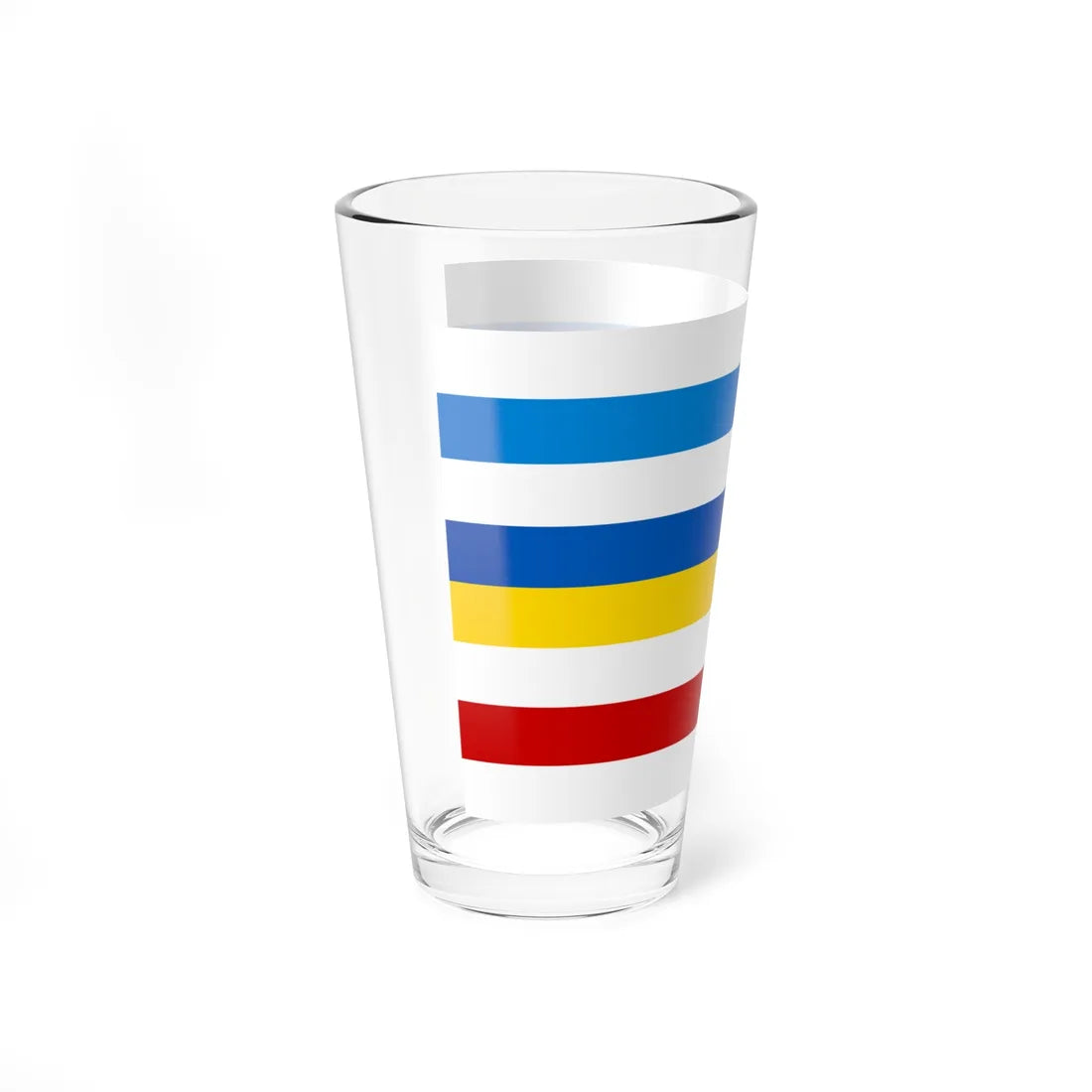 Free Russia Ukraine Belarus solidarity flag 1 (Ukraine) Pint Glass 16oz - Go Mug Yourself