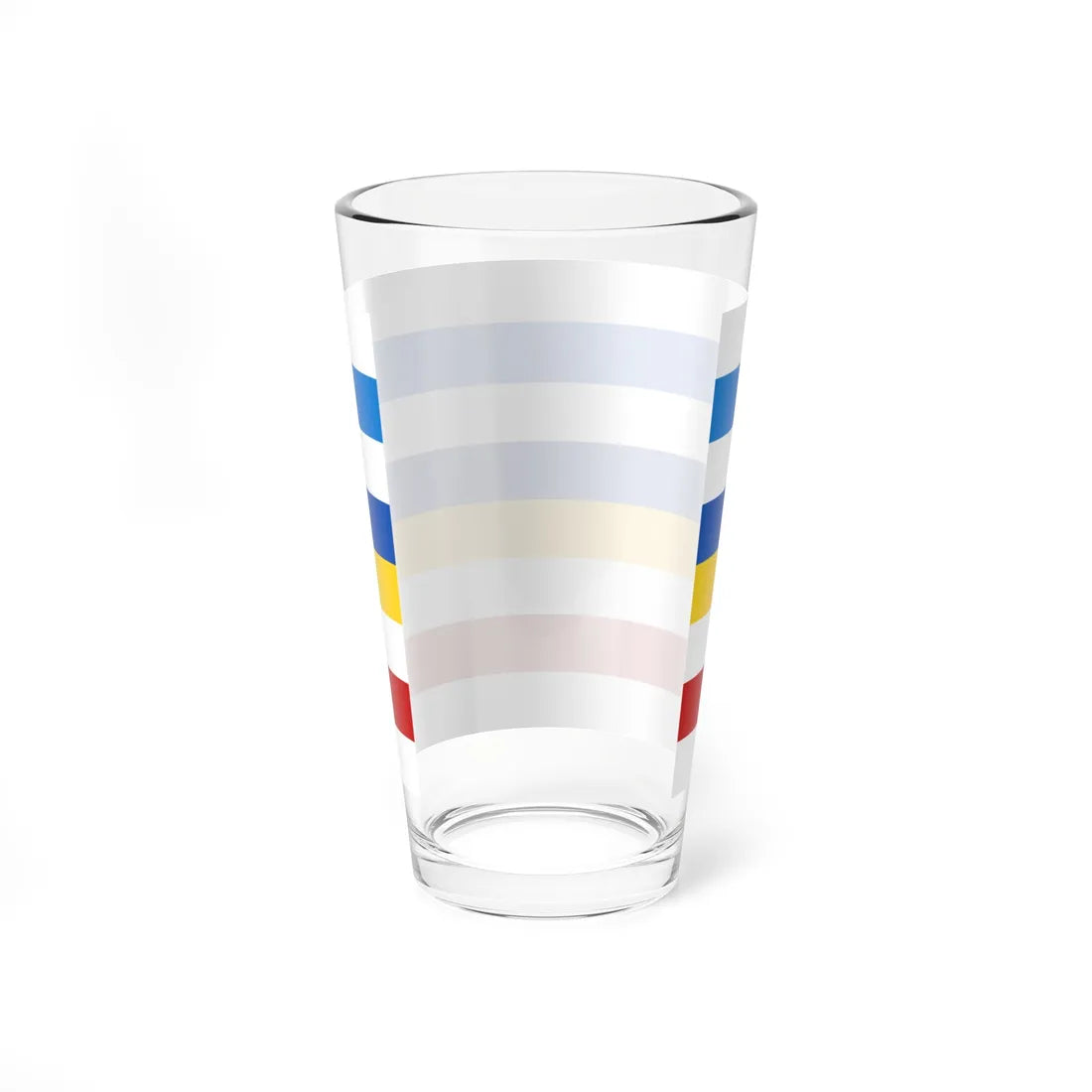 Free Russia Ukraine Belarus solidarity flag 1 (Ukraine) Pint Glass 16oz - Go Mug Yourself
