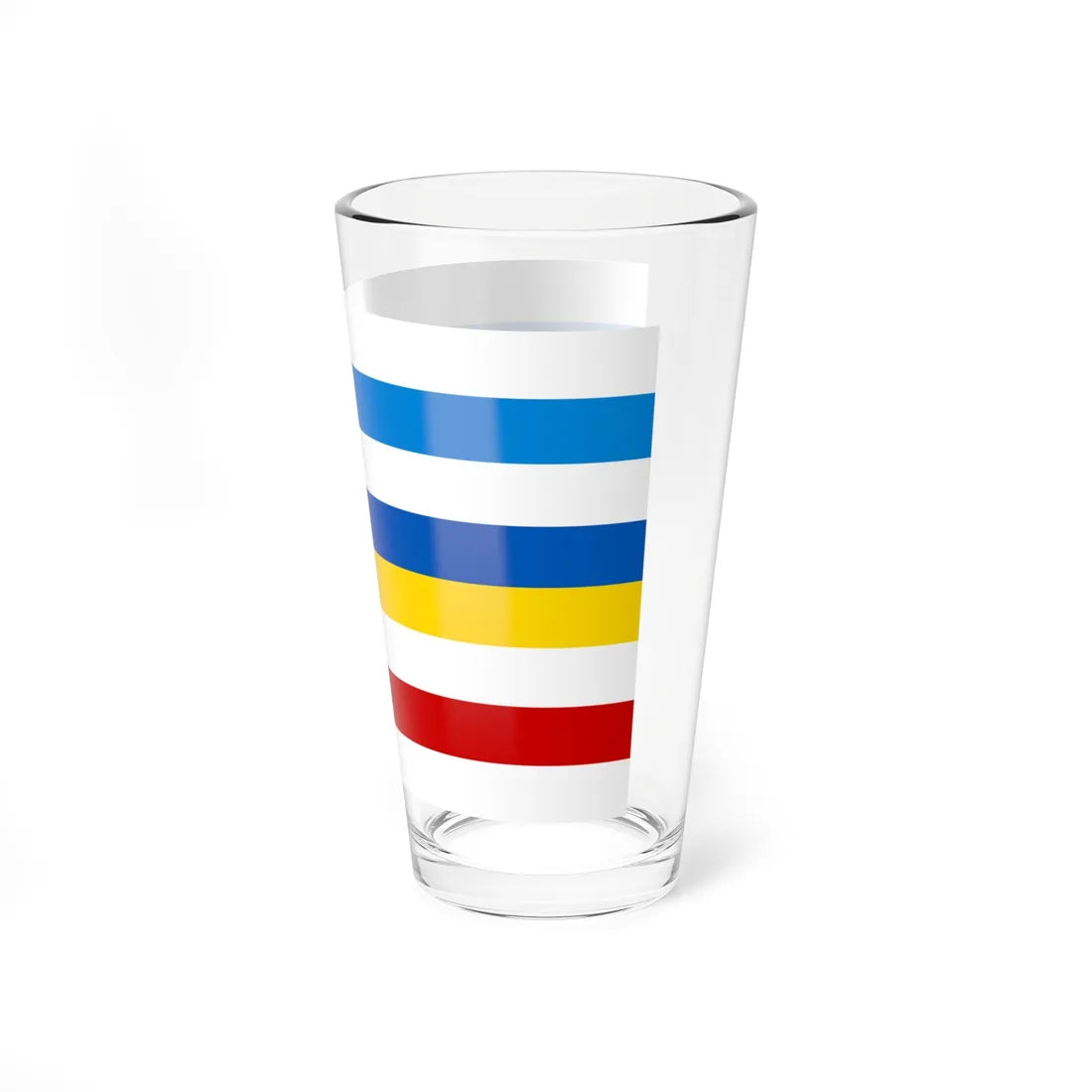 Free Russia Ukraine Belarus solidarity flag 1 (Ukraine) Pint Glass 16oz - Go Mug Yourself