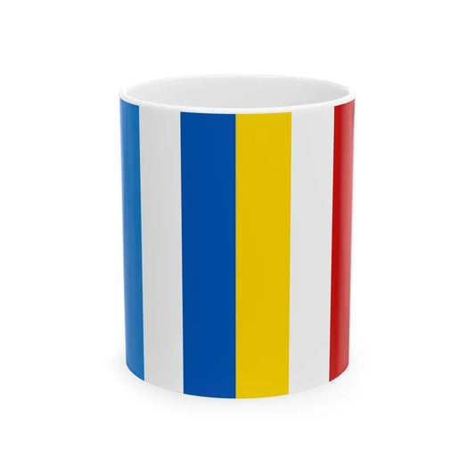 Free Russia Ukraine Belarus solidarity flag 2 (Ukraine) White Coffee Mug 11oz - Go Mug Yourself