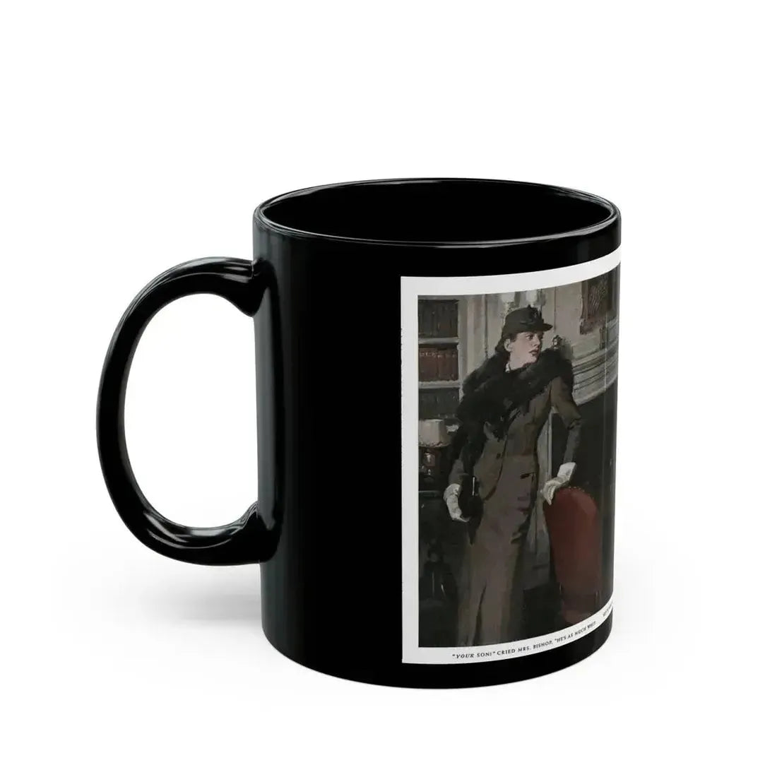 Free Woman (1), Redbook, December 1936 - Black Coffee Mug - Go Mug Yourself