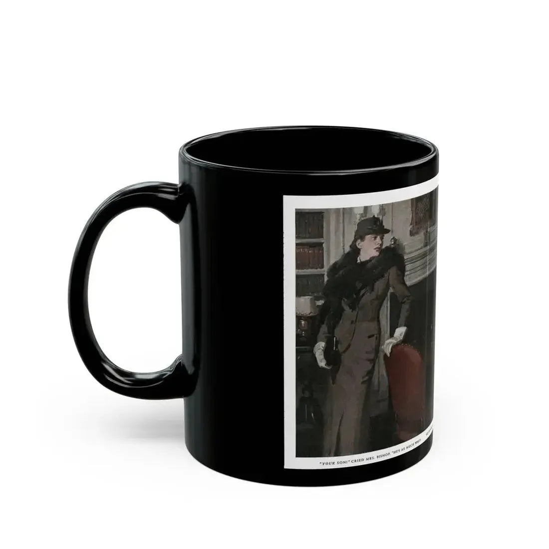 Free Woman (1), Redbook, December 1936 - Black Coffee Mug - Go Mug Yourself