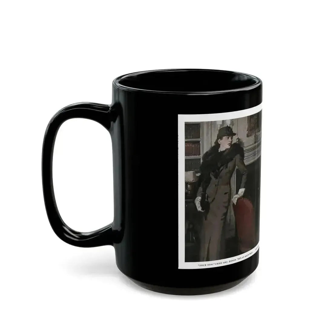 Free Woman (1), Redbook, December 1936 - Black Coffee Mug - Go Mug Yourself