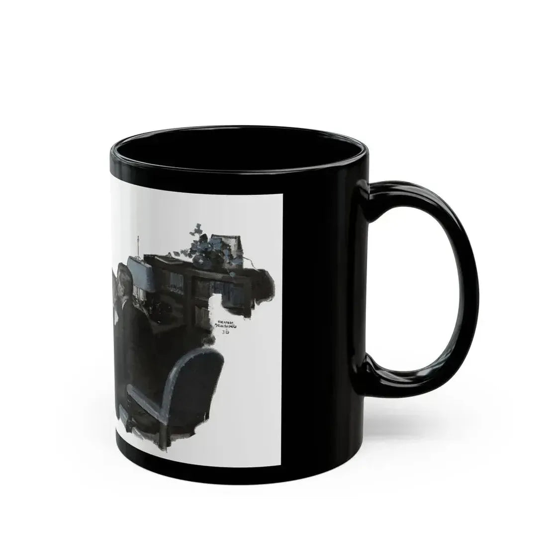 Free Woman (2), Redbook, December 1936 - Black Coffee Mug - Go Mug Yourself