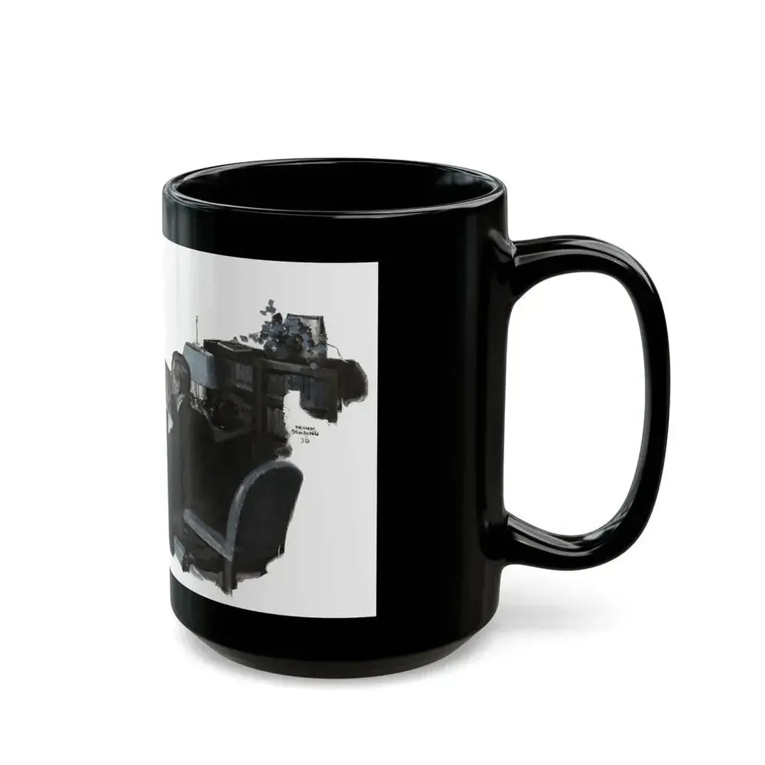Free Woman (2), Redbook, December 1936 - Black Coffee Mug - Go Mug Yourself