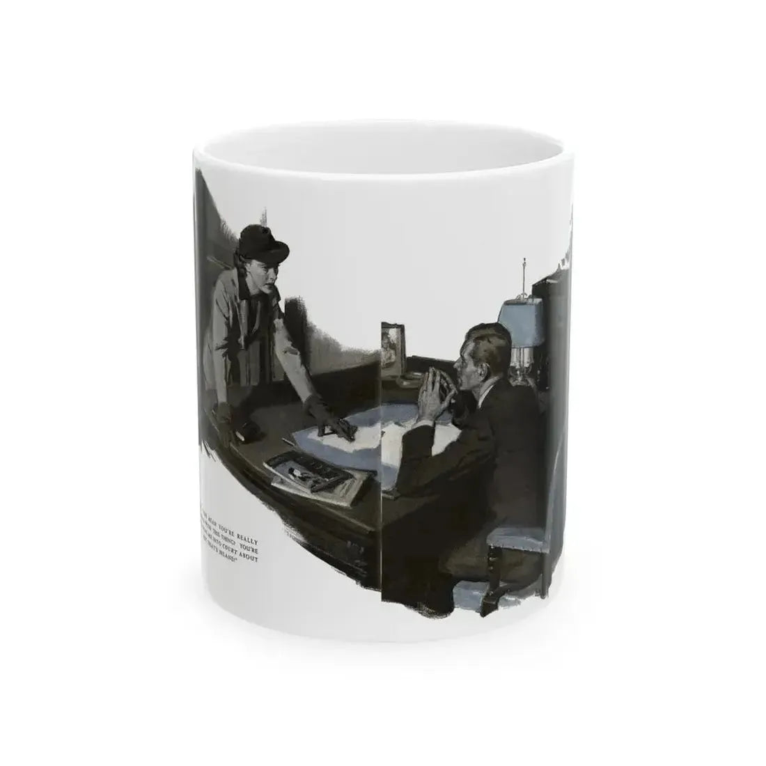 Free Woman (2), Redbook, December 1936 - White Coffee Mug 11oz - Go Mug Yourself