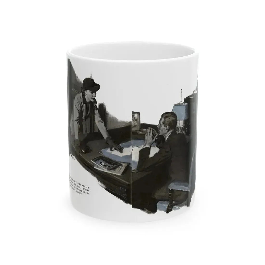 Free Woman (2), Redbook, December 1936 - White Coffee Mug 11oz - Go Mug Yourself
