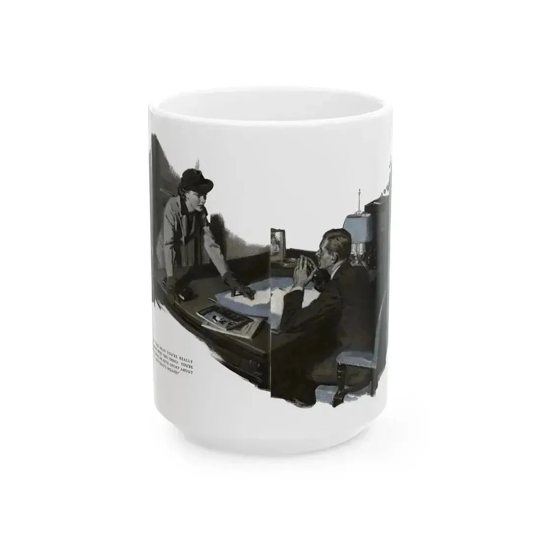 Free Woman (2), Redbook, December 1936 - White Coffee Mug 15oz - Go Mug Yourself