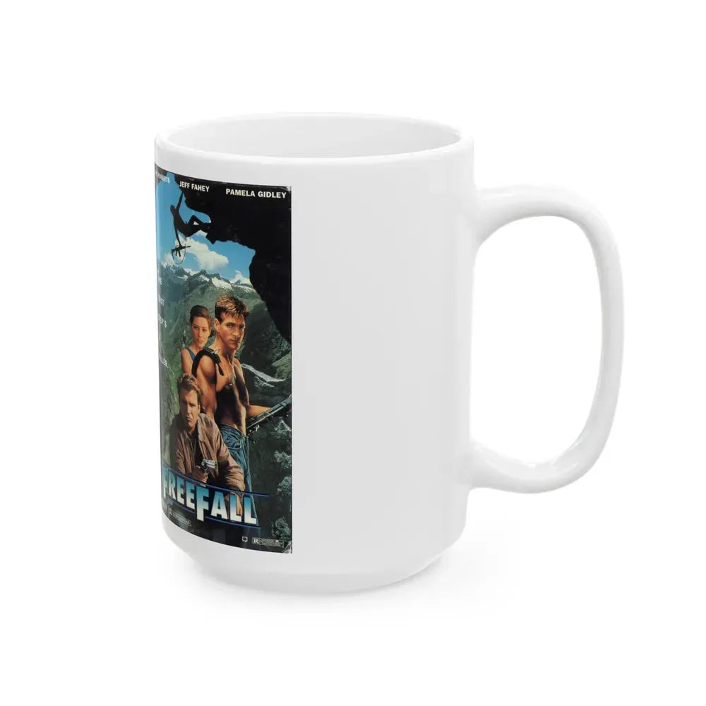 FREEFALL (VHS COVER) - White Coffee Mug - Go Mug Yourself