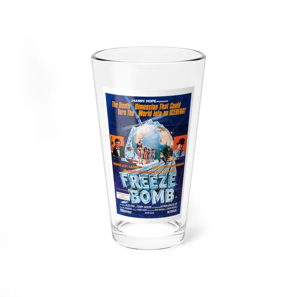 FREEZE BOMB (DEATH DIMENSION) 1978 Movie Poster - Pint Glass 16oz 16oz - Go Mug Yourself