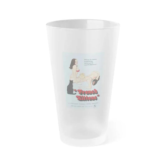 FRENCH KITTENS 1978 Movie Poster - Frosted Pint Glass 16oz 16oz Frosted - Go Mug Yourself
