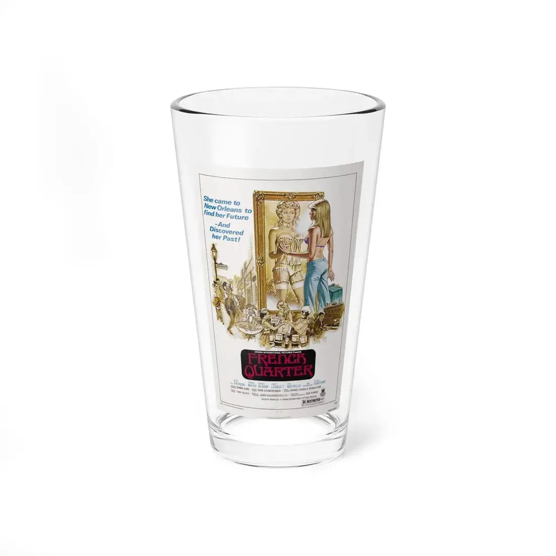 FRENCH QUARTER 1978 Movie Poster - Pint Glass 16oz 16oz - Go Mug Yourself