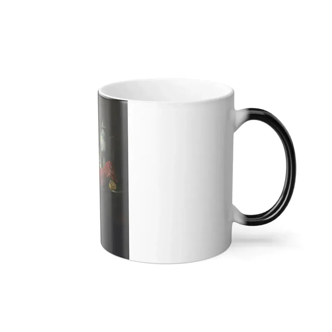 French School, early 19th century - Still Life of a Lobster, a Chinese Porcelain Vase, Oysters, Lemons a-0 - Color Changing Mug 11oz - Go Mug Yourself