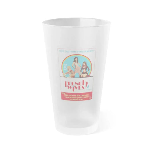 FRENCH WIVES 1979 Movie Poster - Frosted Pint Glass 16oz 16oz Frosted - Go Mug Yourself