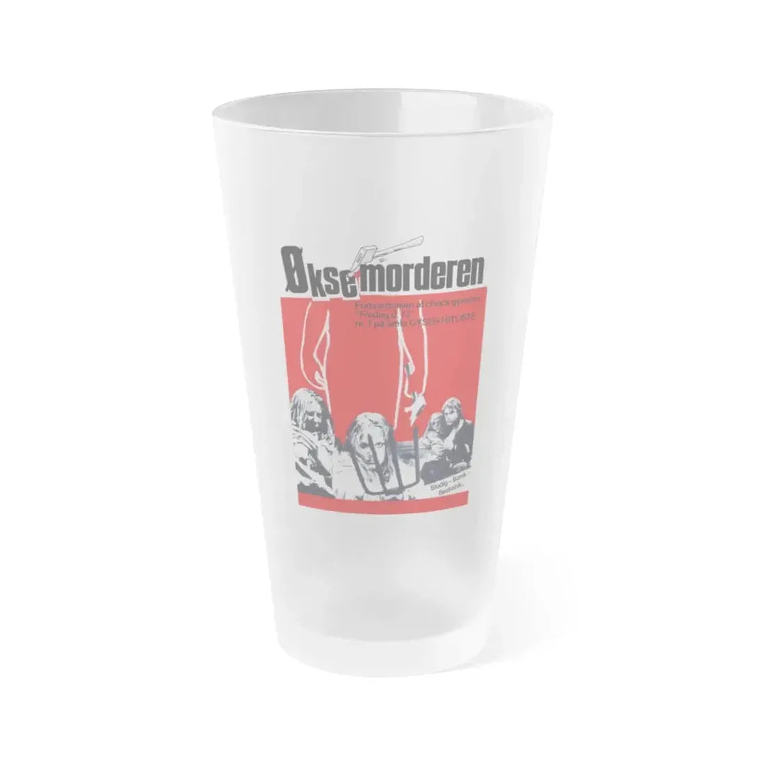 FRIDAY THE 13TH PART 2 (DANISH) 1981 Movie Poster - Frosted Pint Glass 16oz 16oz Frosted - Go Mug Yourself