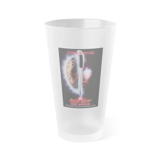 FRIDAY THE 13TH PART VII - THE NEW BLOOD 1988 Movie Poster - Frosted Pint Glass 16oz 16oz Frosted - Go Mug Yourself