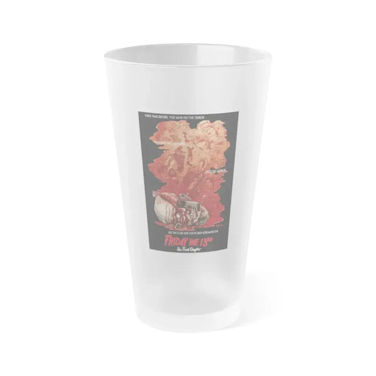 FRIDAY THE 13TH - THE FINAL CHAPTER (JEFF ZORNOW) 1984 Movie Poster - Frosted Pint Glass 16oz 16oz Frosted - Go Mug Yourself