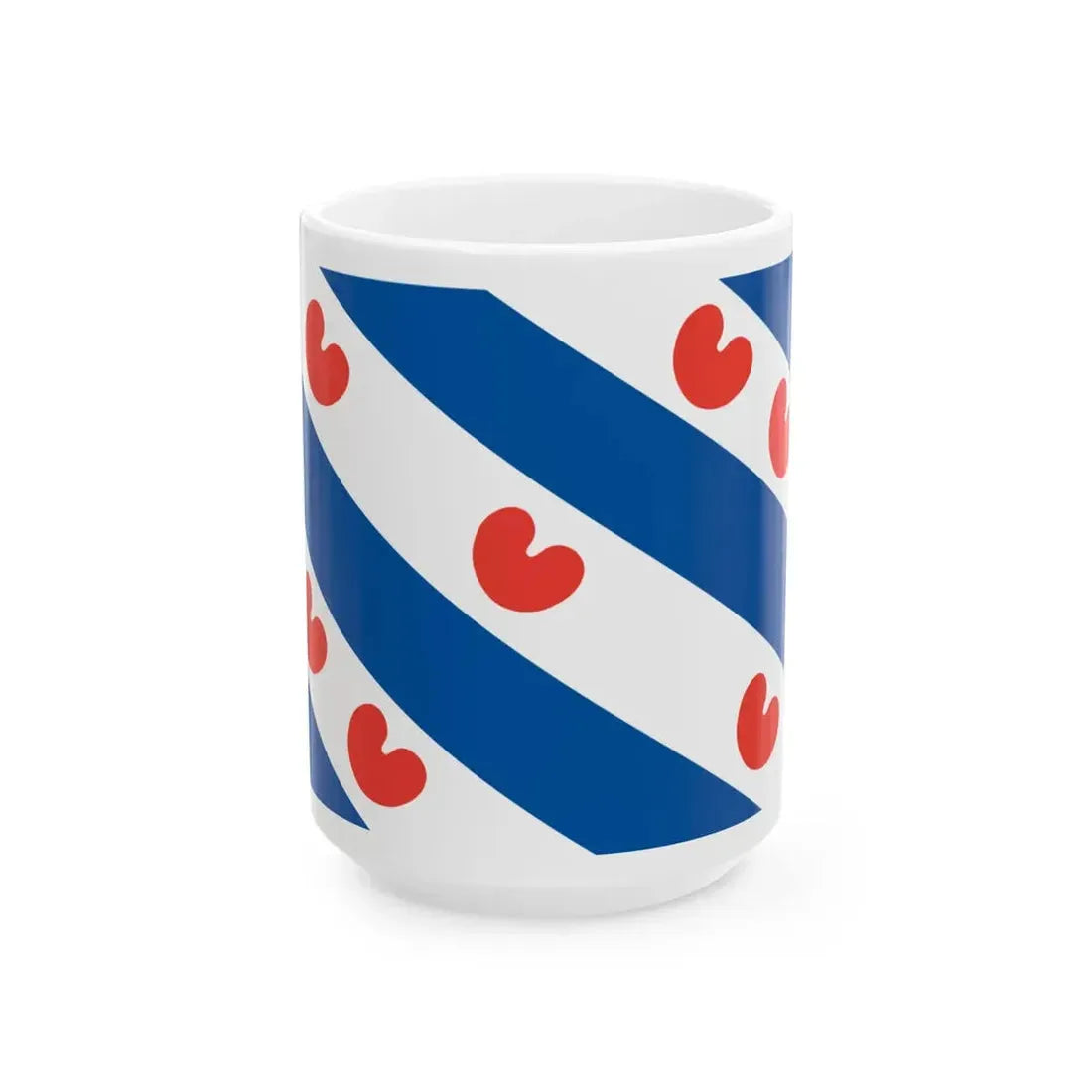 Friese vlag provincie Friesland (Netherlands) White Coffee Mug 15oz - Go Mug Yourself
