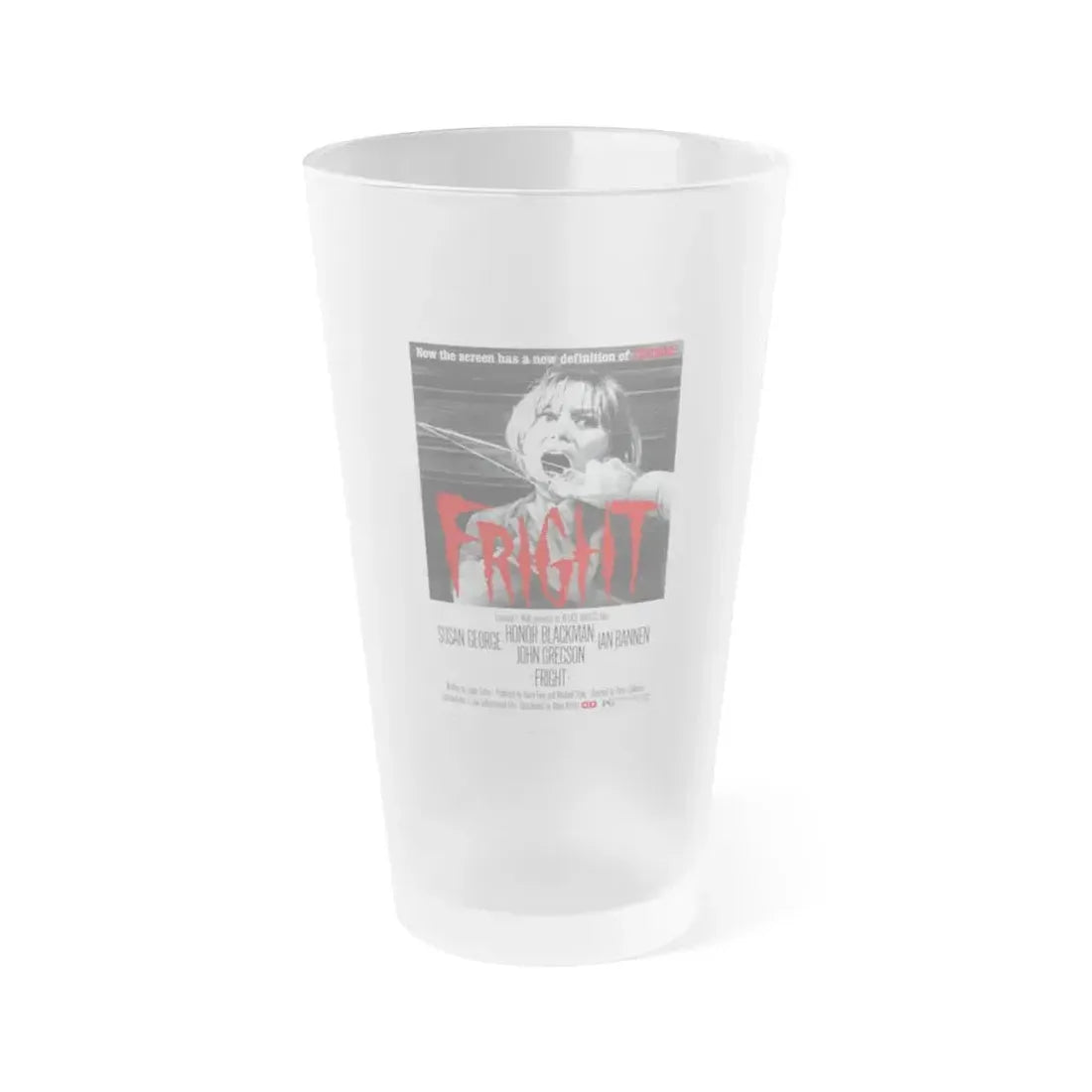 FRIGHT 1971 Movie Poster - Frosted Pint Glass 16oz 16oz Frosted - Go Mug Yourself