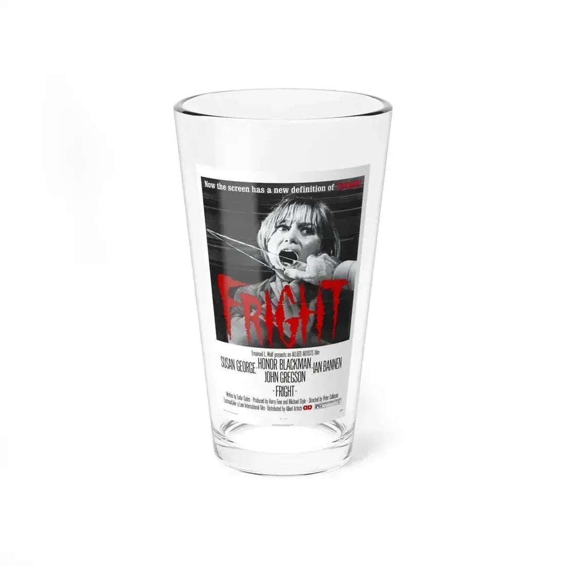 FRIGHT 1971 Movie Poster - Pint Glass 16oz 16oz - Go Mug Yourself