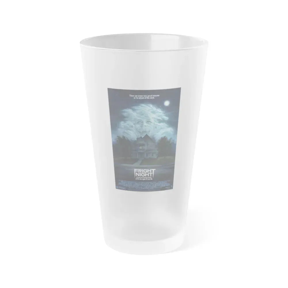 FRIGHT NIGHT 1985 Movie Poster - Frosted Pint Glass 16oz 16oz Frosted - Go Mug Yourself