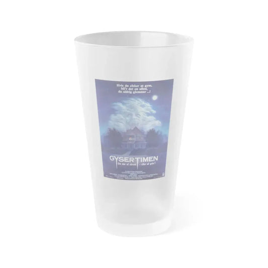 FRIGHT NIGHT (DANISH) 1985 Movie Poster - Frosted Pint Glass 16oz 16oz Frosted - Go Mug Yourself