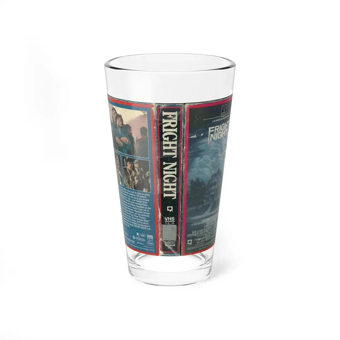 FRIGHT NIGHT RCA (VHS COVER) Pint Glass 16oz 16oz - Go Mug Yourself