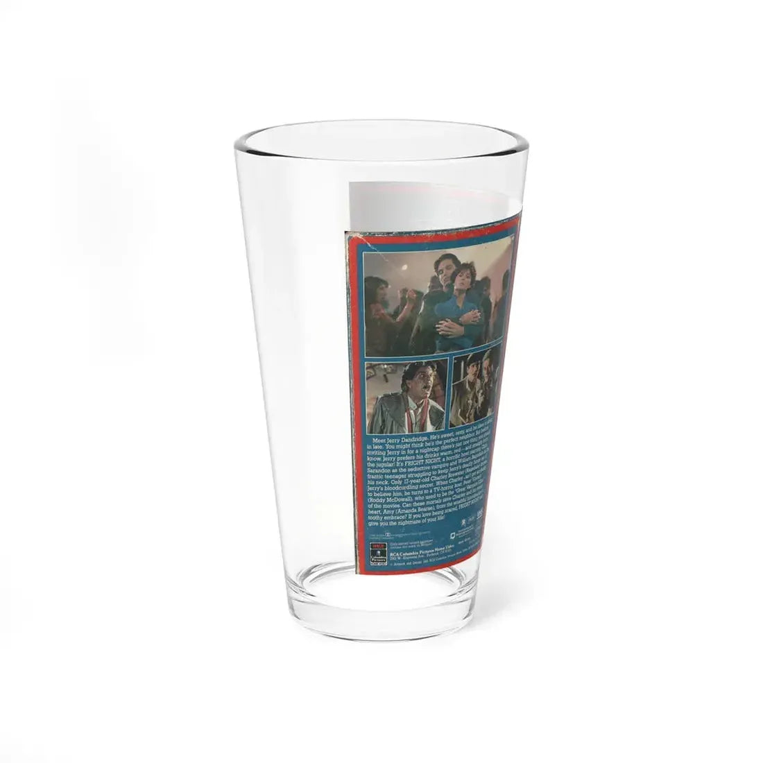 FRIGHT NIGHT RCA (VHS COVER) Pint Glass 16oz - Go Mug Yourself