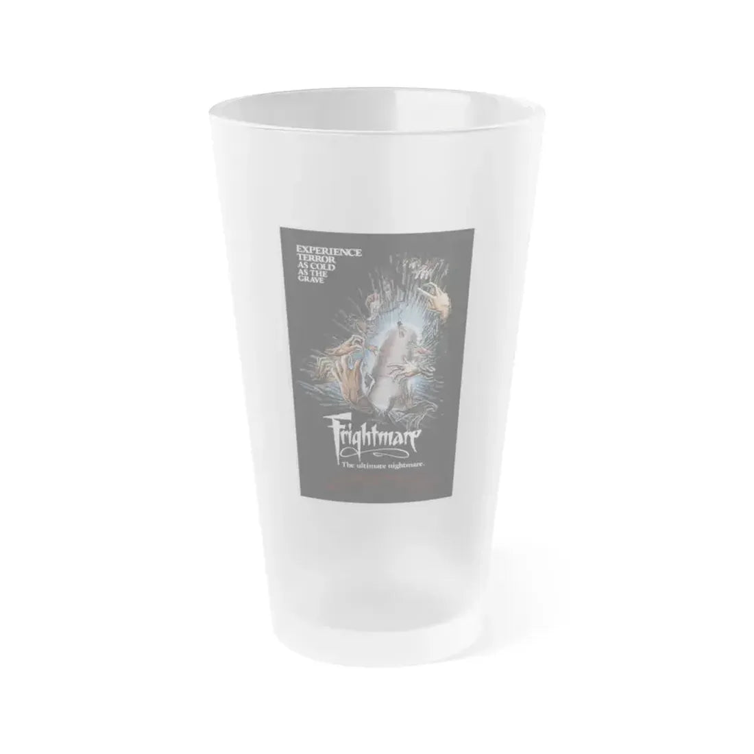 FRIGHTMARE (2) 1981 Movie Poster - Frosted Pint Glass 16oz 16oz Frosted - Go Mug Yourself