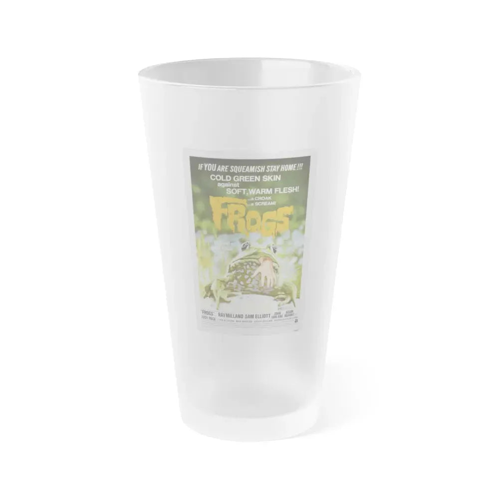 FROGS (2) 1972 Movie Poster - Frosted Pint Glass 16oz 16oz Frosted - Go Mug Yourself