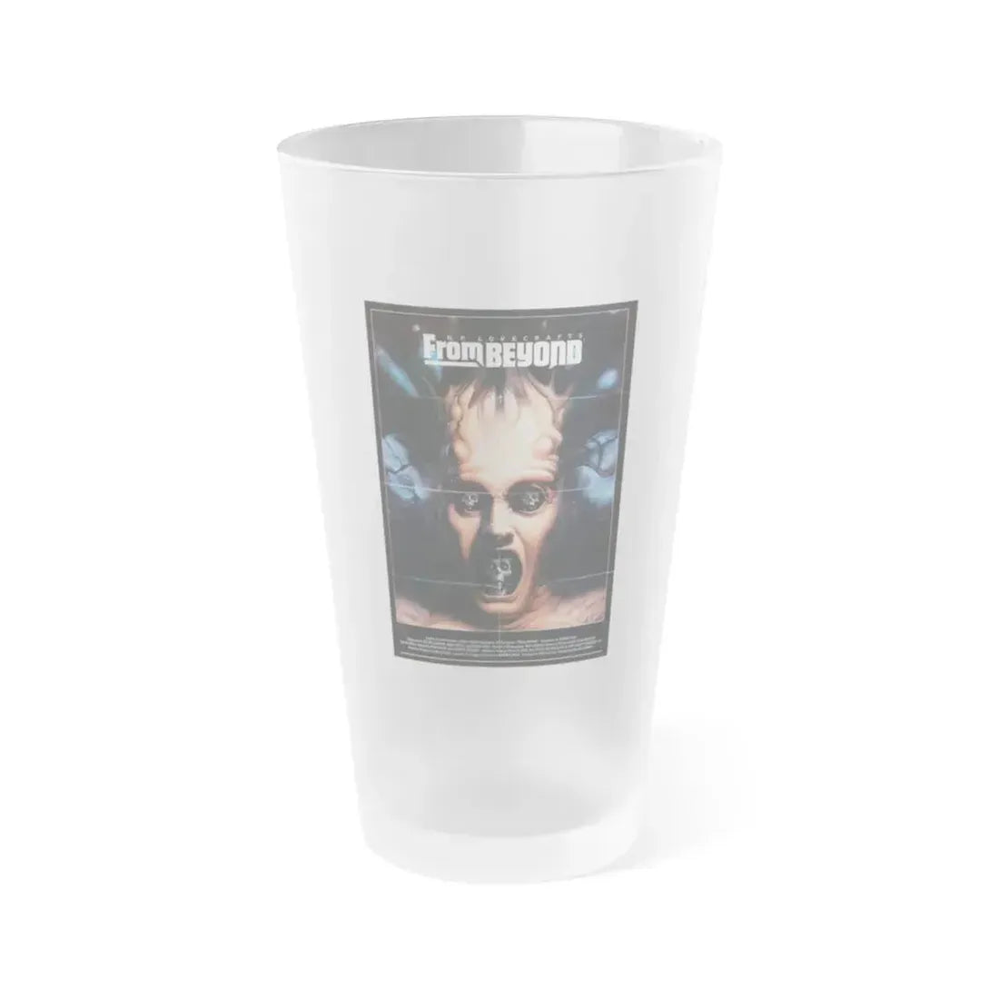 FROM BEYOND 1986 Movie Poster - Frosted Pint Glass 16oz 16oz Frosted - Go Mug Yourself