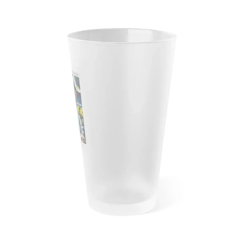 FROM THE EARTH TO THE MOON 1958 Movie Poster - Frosted Pint Glass 16oz - Go Mug Yourself